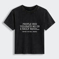 Kyoto-Lion Anyone Who Puts Up With Me Is A Hero Women's Washed T-shirt
