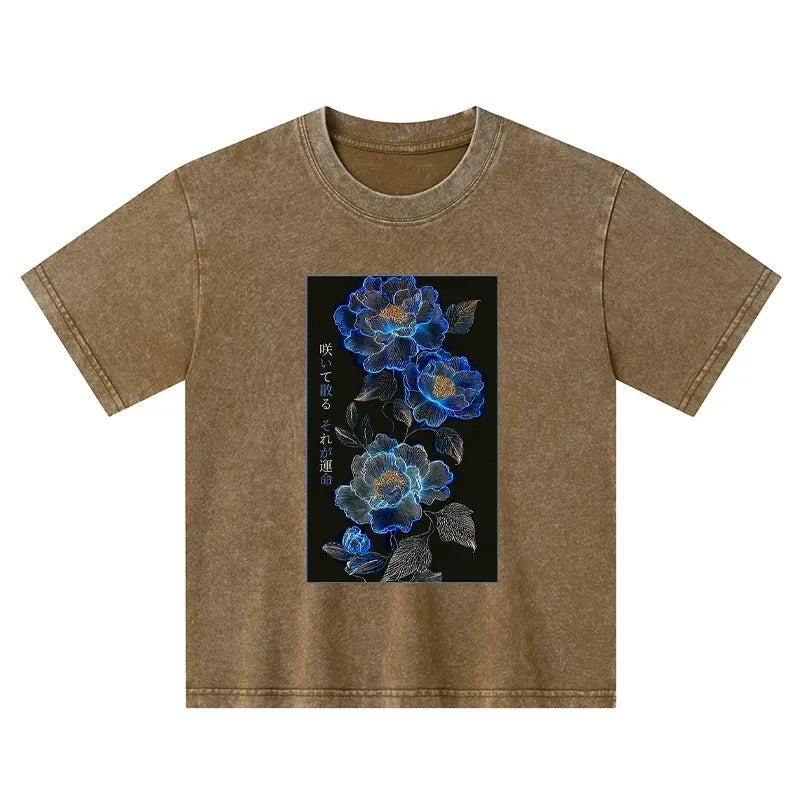 japanese vintage kids washed t-shirt