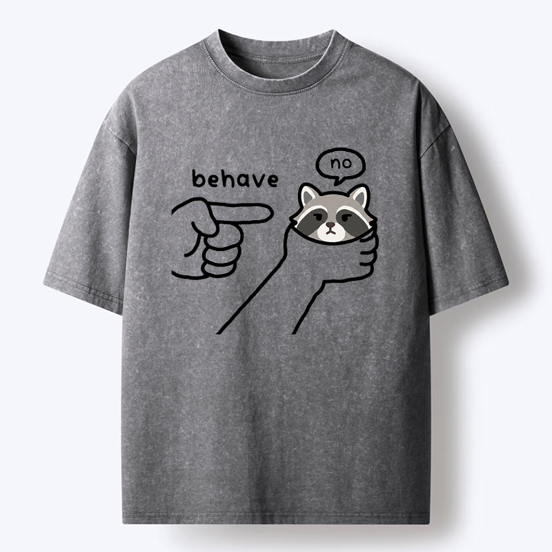 Japanese Raccoon Washed T-Shirt