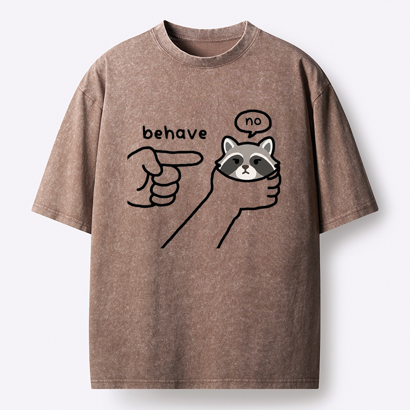 Japanese Raccoon Washed T-Shirt