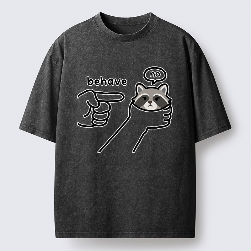 Japanese Raccoon Washed T-Shirt