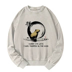 Kyoto-Lion Zen Capybara Was Trapped In The Void Washed Sweatshirt