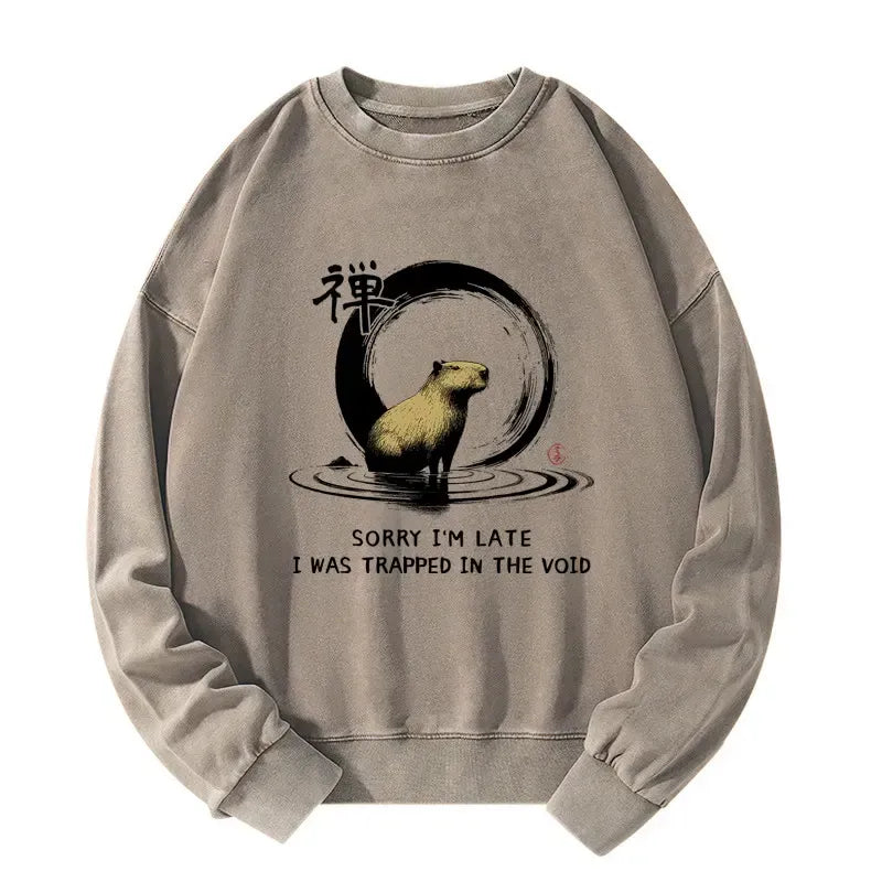 Vintage Wash Capybara Sweatshirt On Sale
