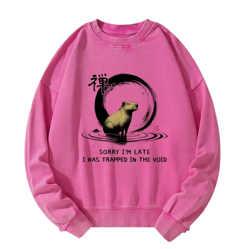 Vintage Wash Capybara Sweatshirt On Sale