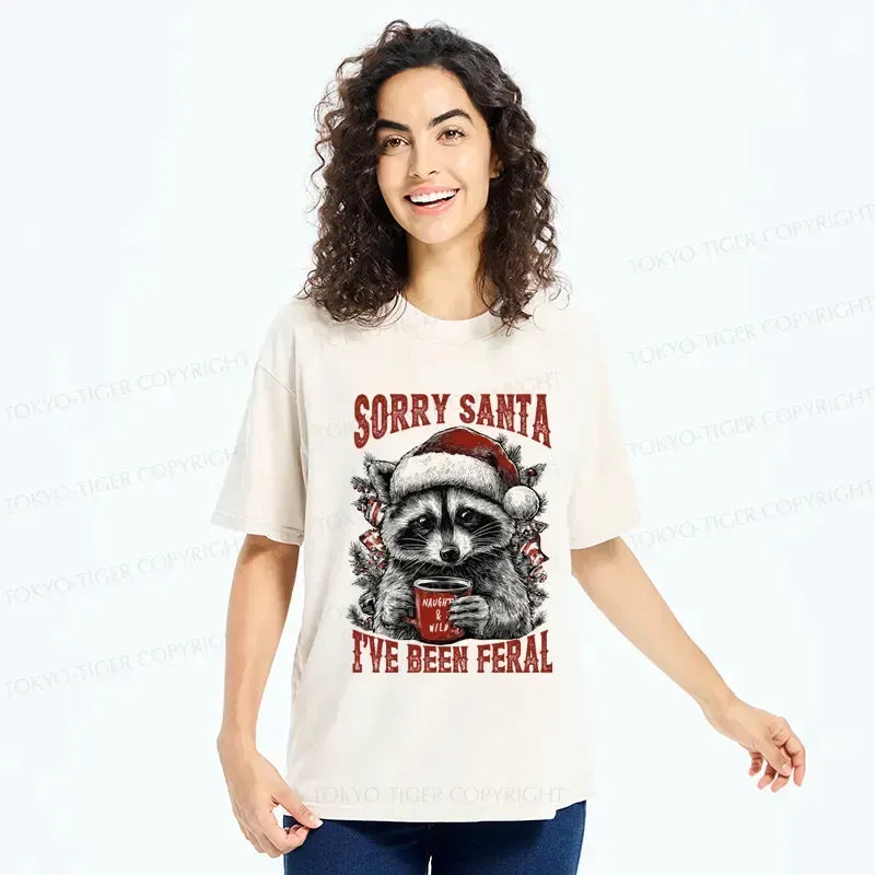 Feral raccoon sarcastic tee for holiday