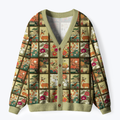 Kyoto Lion Ukiyo-e Cardigan for Summer Vacation