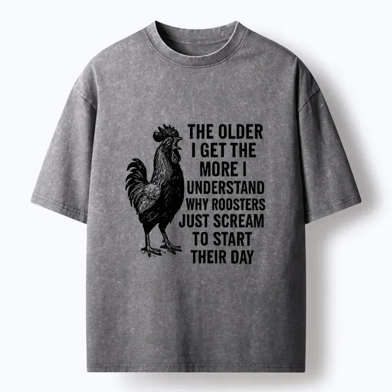 Washed Japanese Rooster T-Shirt Best Seller