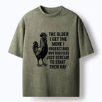 Washed Japanese Rooster T-Shirt Best Seller