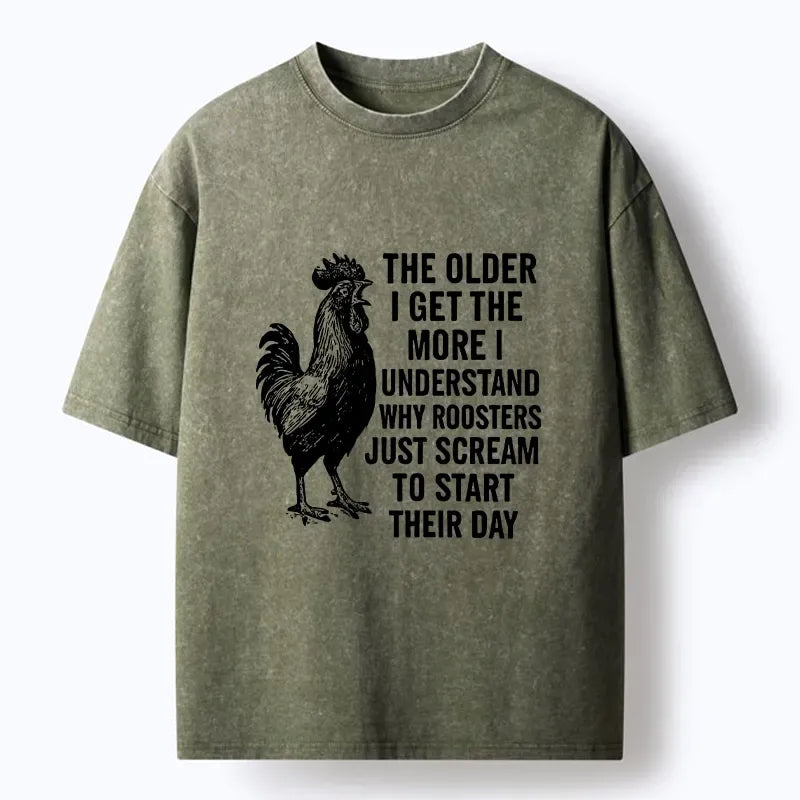 Washed Japanese Rooster T-Shirt Best Seller