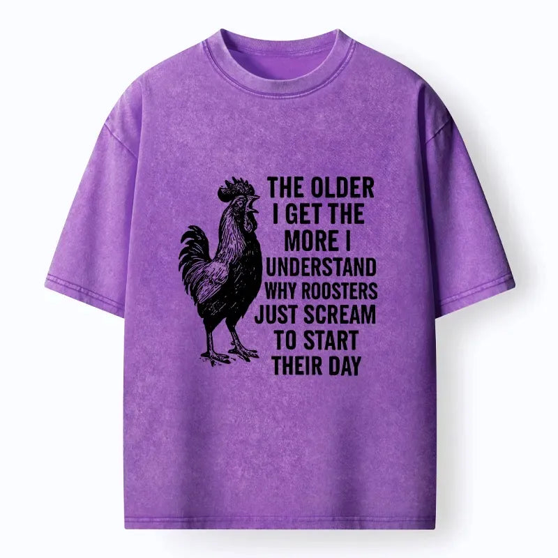 Washed Japanese Rooster T-Shirt Best Seller