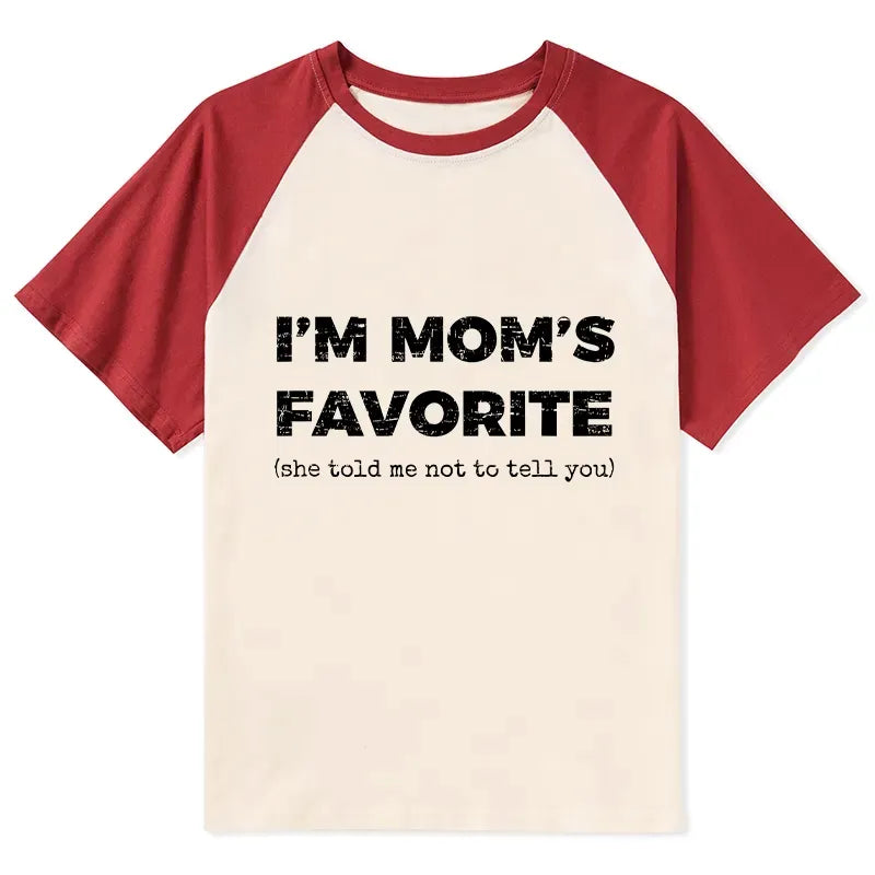 Kyoto-Lion Mother's Day Jokes Raglan T-shirt