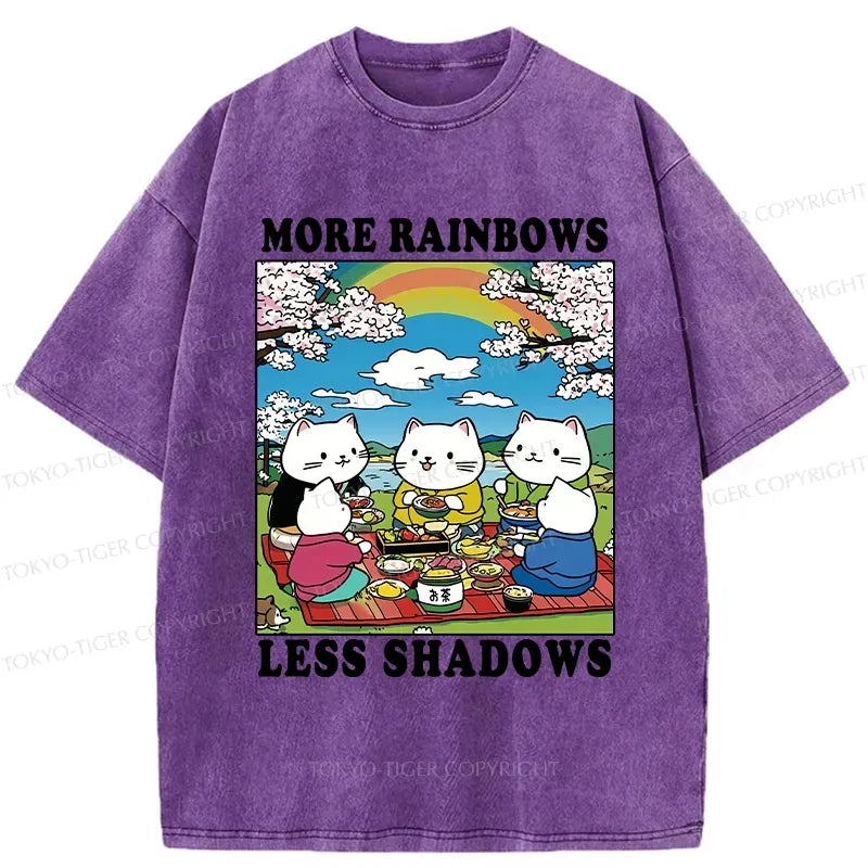More Rainbows Less Shadows unisex t-shirt for vacation