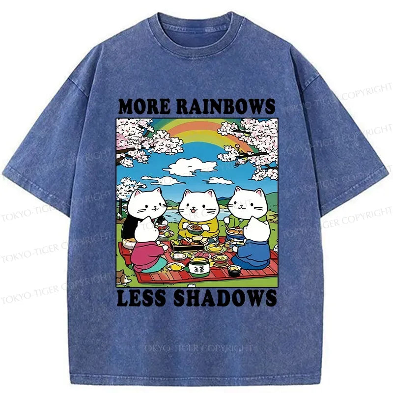 More Rainbows Less Shadows unisex t-shirt for vacation