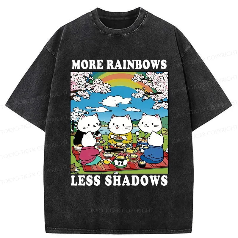 More Rainbows Less Shadows unisex t-shirt for vacation