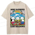 Japanese funny washed t-shirt on sale