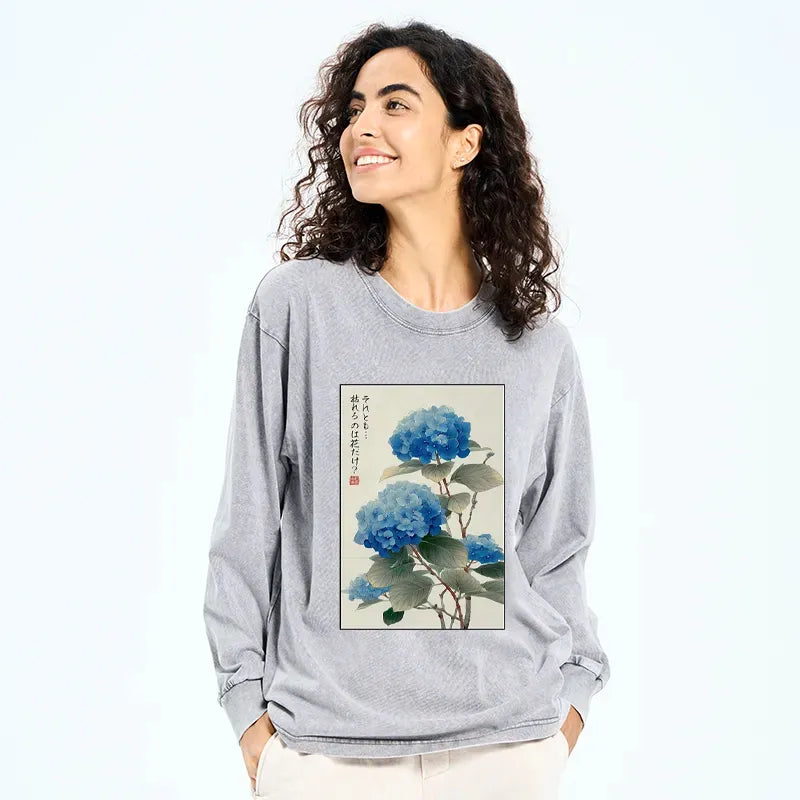 japanese ukiyoe long sleeve tshirt gift for him