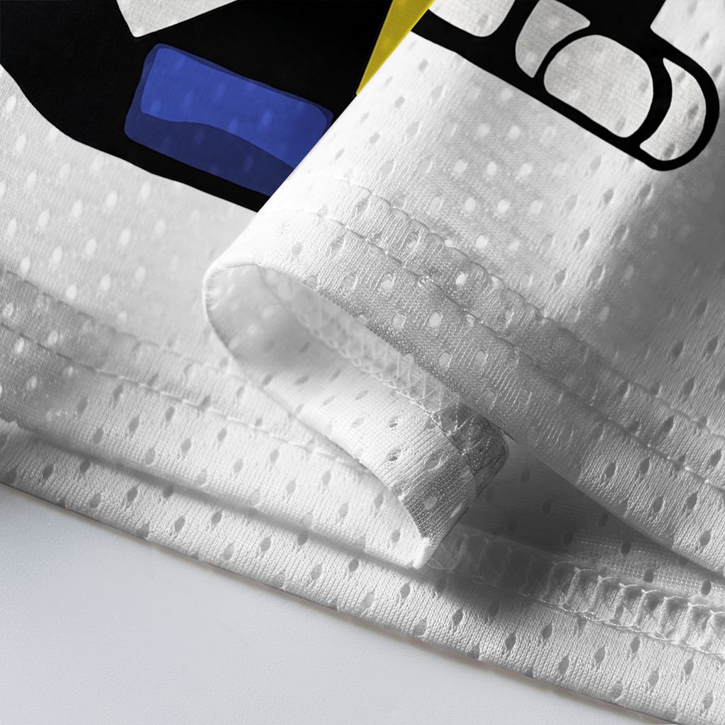 Kyoto-Lion Mondrian Meow Mesh Jersey