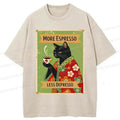 Trendy Black Cat Coffee T-Shirt