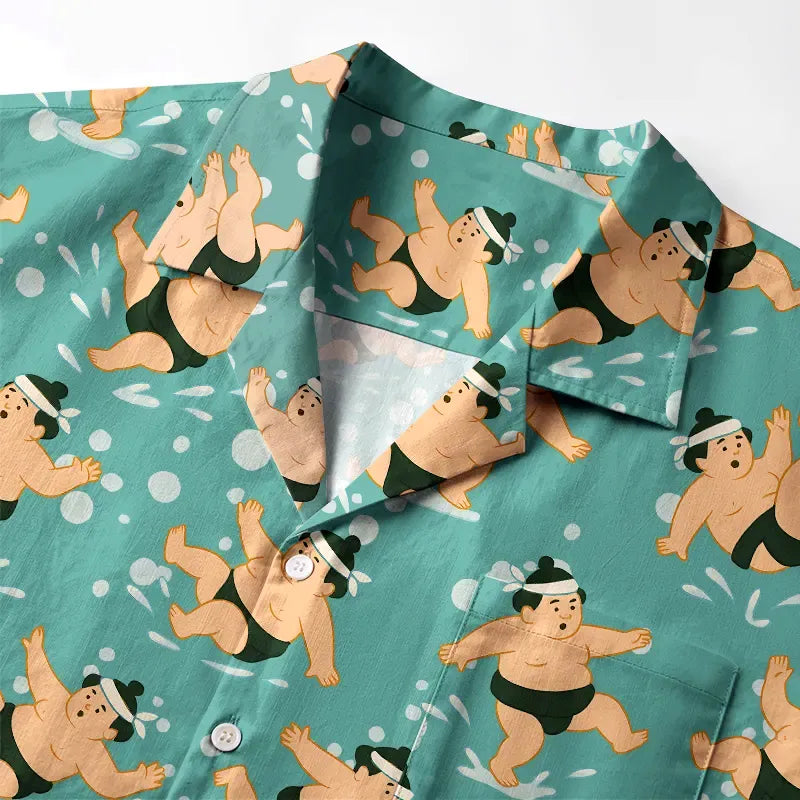 Kyoto Lion Unisex Button-up Shirt