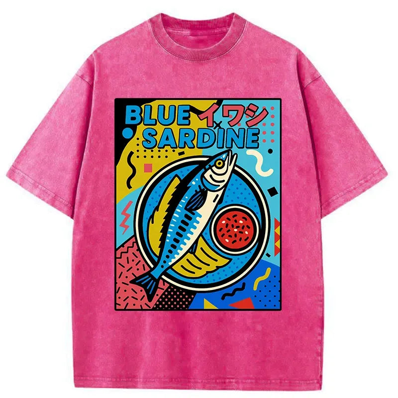 kyoto lion memphis style t-shirt for streetwear