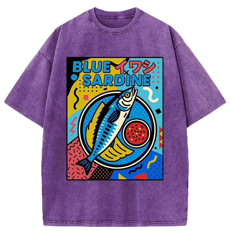 kyoto lion memphis style t-shirt for streetwear