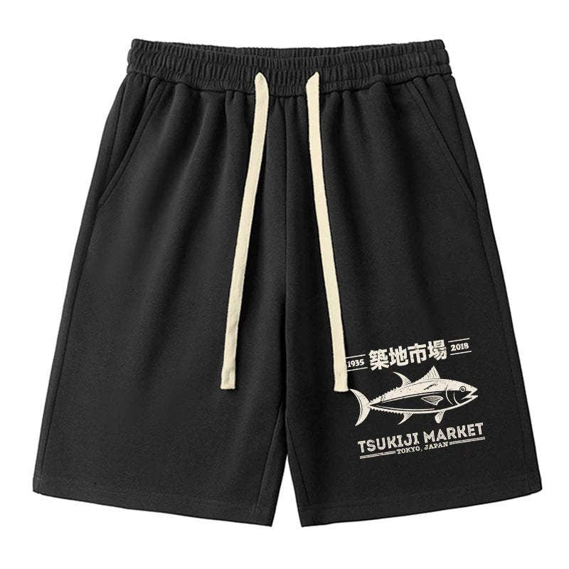 retro Japanese streetwear unisex shorts