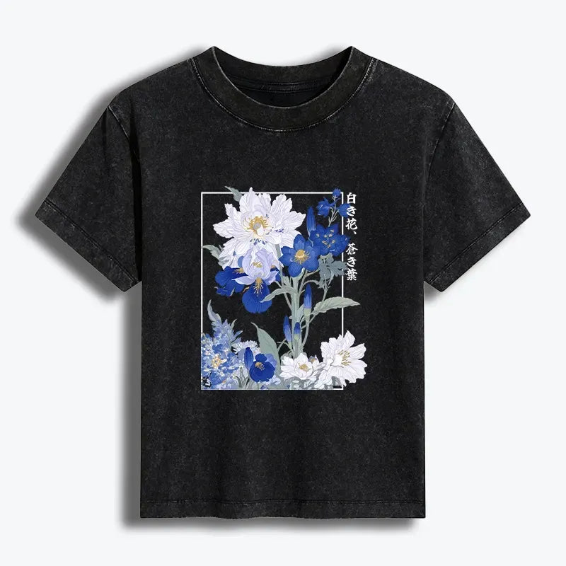 Kyoto-Lion Blossoms Of The Firmament Women's Washed T-shirt