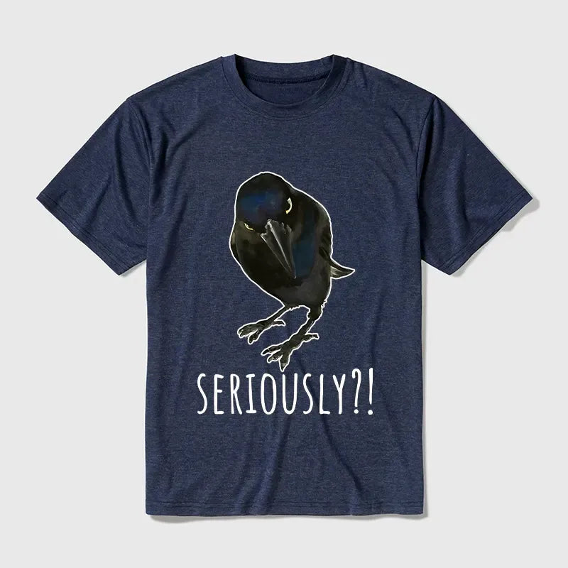 Japanese Raven T-Shirt for Streetwear