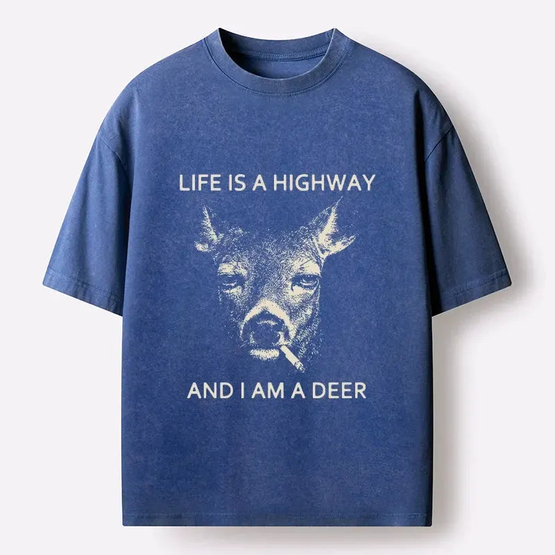comfortable deer graphic tee best seller