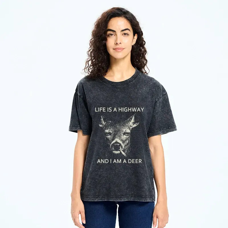 Kyoto lion unisex cotton t-shirt for daily wear