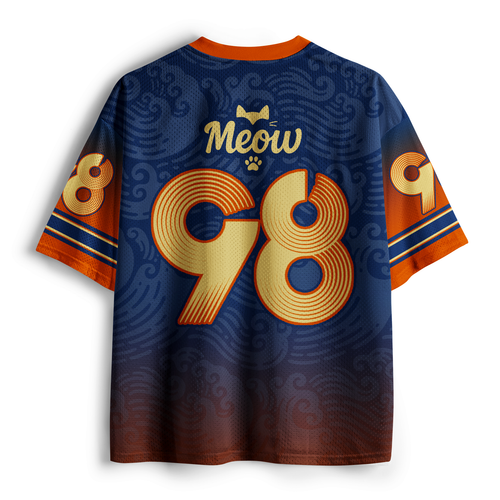 Japanese Ninja Cats Mesh Jersey