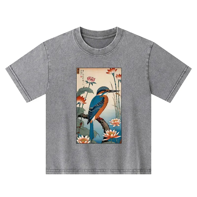 Japanese Washed Cotton T-Shirt for Kids