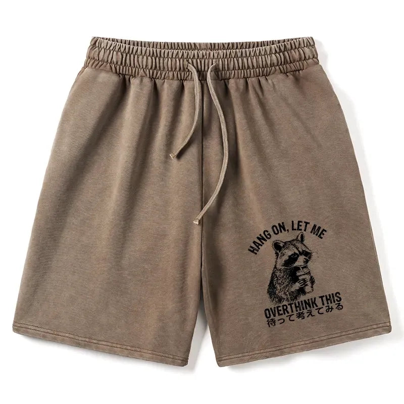 Kyoto-Lion Overthink Raccoon Washed Shorts
