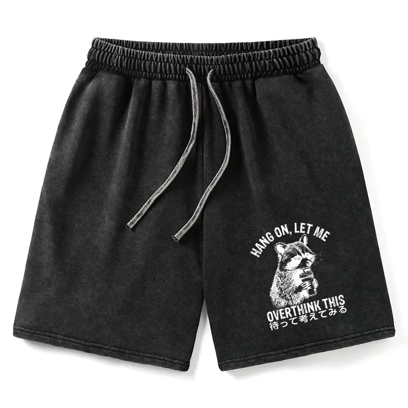 Kyoto-Lion Overthink Raccoon Washed Shorts