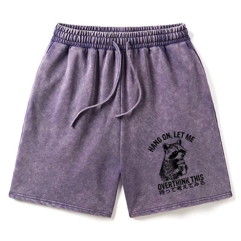 Kyoto-Lion Overthink Raccoon Washed Shorts