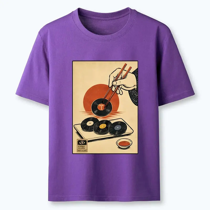 Kyoto-Lion Chopsticks And Vinyl Sushi Art Classic T-Shirt
