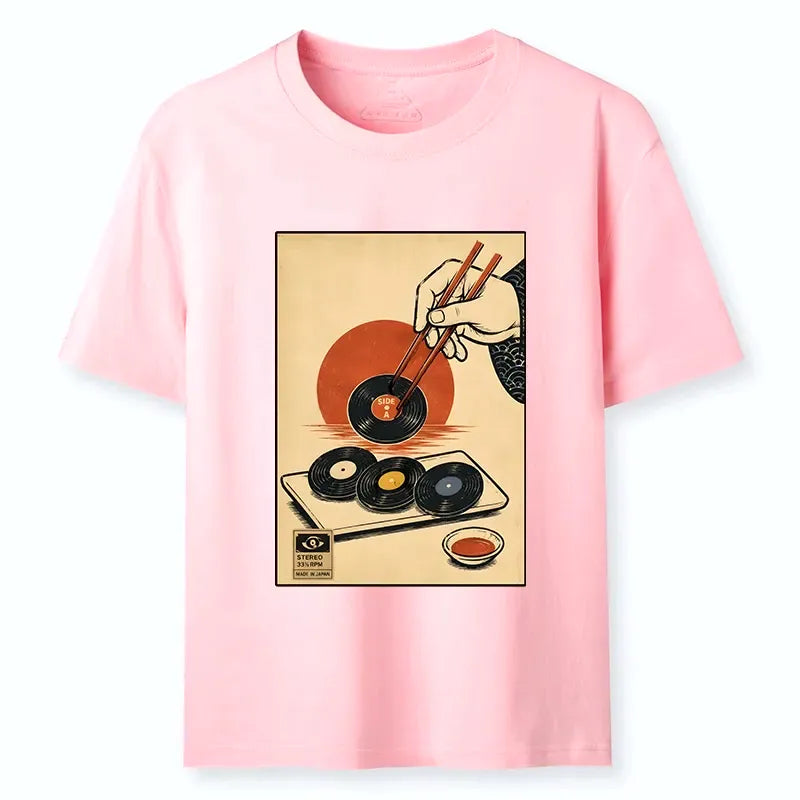 Kyoto-Lion Chopsticks And Vinyl Sushi Art Classic T-Shirt