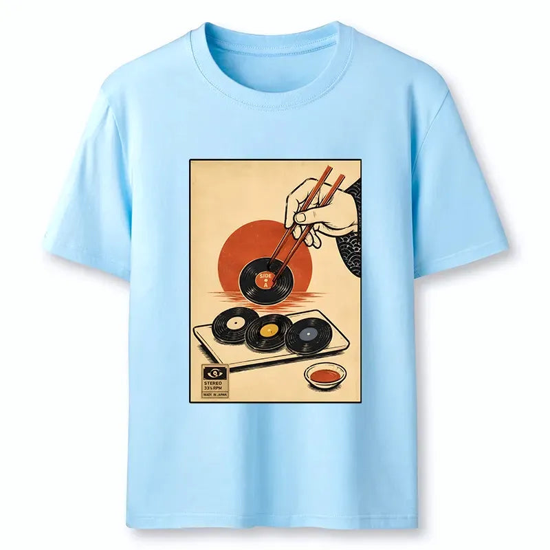 Kyoto-Lion Chopsticks And Vinyl Sushi Art Classic T-Shirt