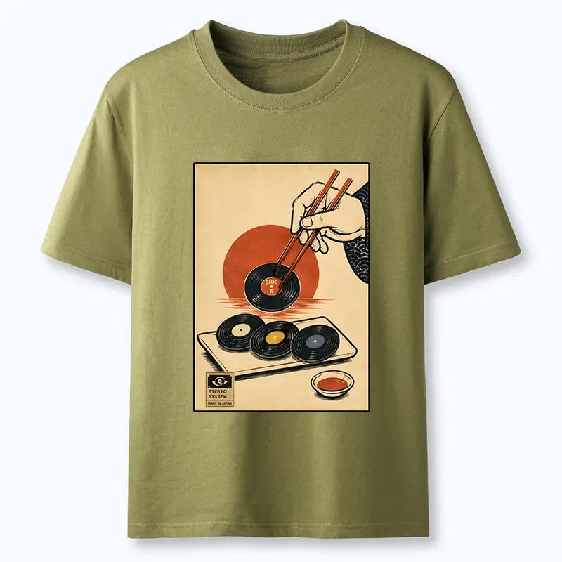Kyoto-Lion Chopsticks And Vinyl Sushi Art Classic T-Shirt