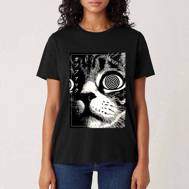 Kyoto-Lion Scary Cat Japan Classic T-Shirt
