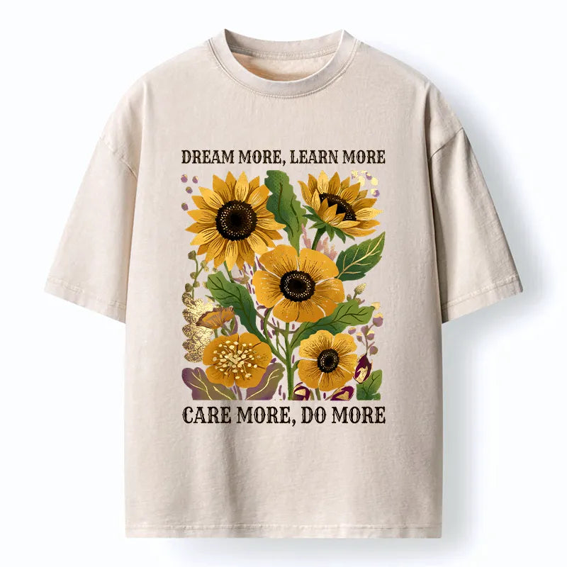 Kyoto-Lion Golden Blooms Washed T-Shirt