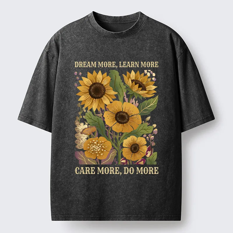 Kyoto-Lion Golden Blooms Washed T-Shirt
