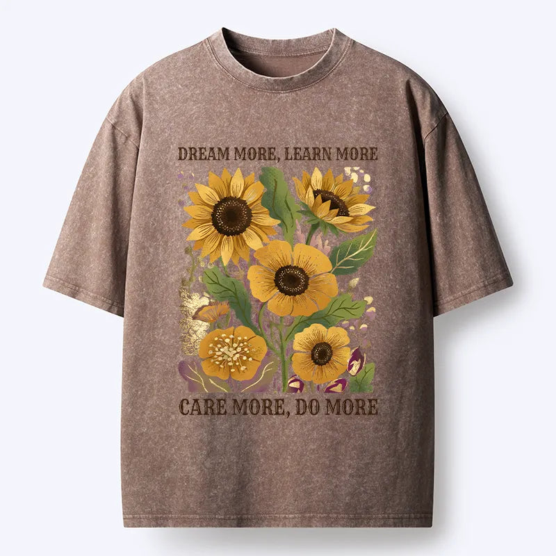 Kyoto-Lion Golden Blooms Washed T-Shirt