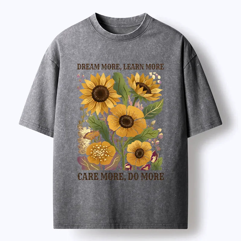 Kyoto-Lion Golden Blooms Washed T-Shirt