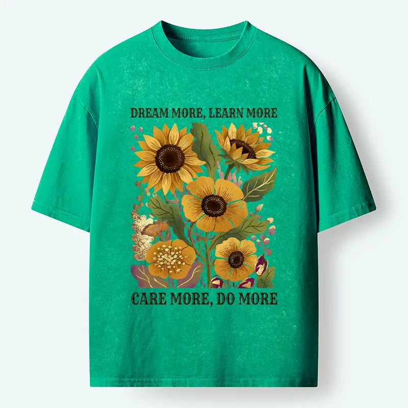 Kyoto-Lion Golden Blooms Washed T-Shirt