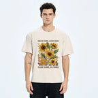 Kyoto-Lion Golden Blooms Washed T-Shirt