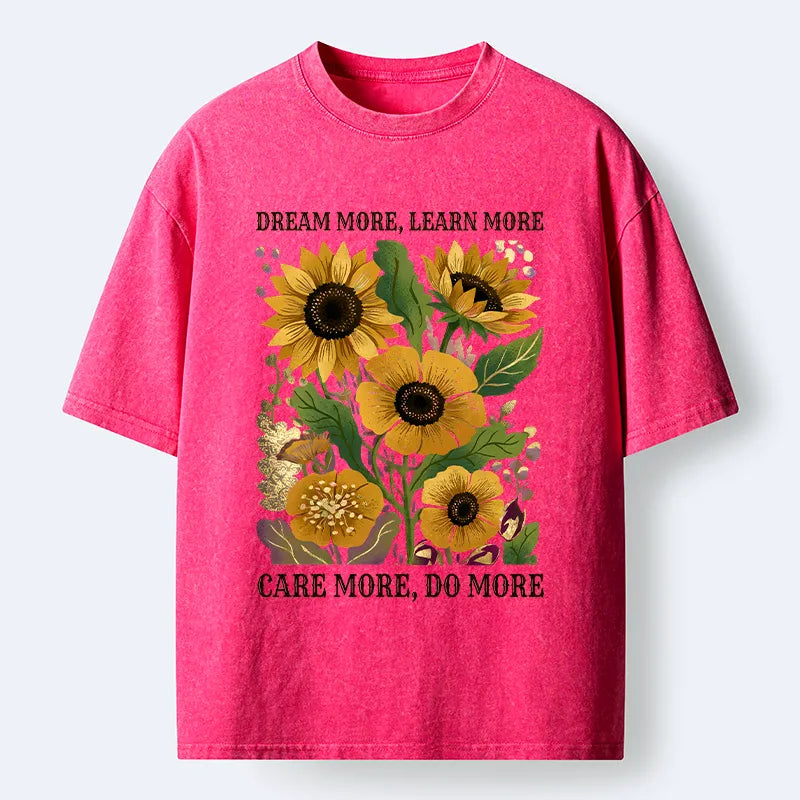 Kyoto-Lion Golden Blooms Washed T-Shirt