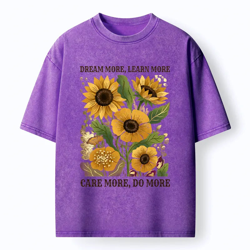 Kyoto-Lion Golden Blooms Washed T-Shirt