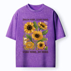 Kyoto-Lion Golden Blooms Washed T-Shirt