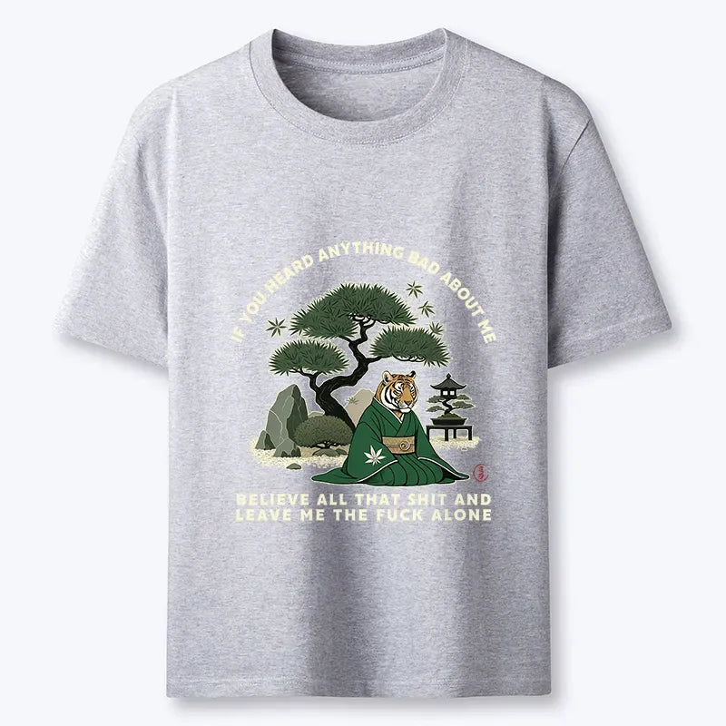 Kyoto-Lion Funny Ukiyoe Tiger Samurai Zen Classic T-Shirt